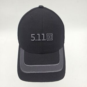 5.11 Tactical Strapback‎ Hat Adult One Size Black 2010 Logo Adjustable Cap